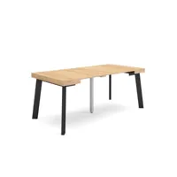table console extensible console meuble 180 pour 8 personnes pieds en bois style moderne chêne 258_19