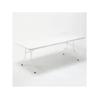 table pliante en plastique 200x90 cm pour jardin et camping dolomiti ahd amazing home design