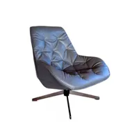 trek - fauteuil confortable aspect cuir gris
