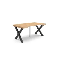table console extensible console meuble 160 pour 8 personnes pieds bois massif style moderne chêne 195_35