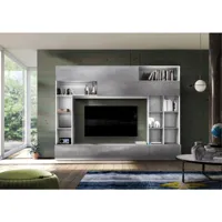 ensemble meuble tv georgio gris blanc 277 cm azura-12005