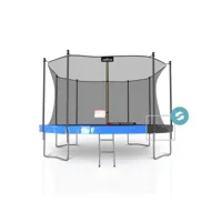 trampoline extérieur classique ø 427 cm- 14ft- filet intérieur, matelas de protection réversible et echelle