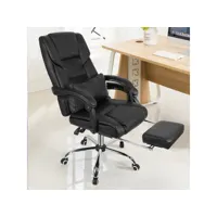 hombuy® chaise de bureau gamer - racing fauteuil de bureau - gaming chaise siège - hauteur réglable - noir