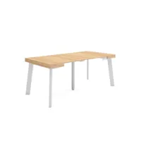 table console extensible console meuble 180 pour 8 personnes pieds en bois style moderne chêne 268_6