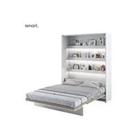 lenart lit escamotable bed concept 12 160x200 vertical blanc mat