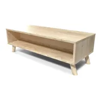 table basse scandinave bois rectangulaire viking  vernis naturel vikingtablb-v