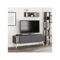 ensemble meuble tv tesli 120 cm anthracite azura-39906