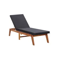 transat chaise longue bain de soleil lit de jardin terrasse meuble d'extérieur et coussin résine tressée et bois d'acacia massif helloshop26 02_0012771