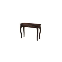 padove -  console table basse élégante style classique salon/séjour - dimensions : 75x104x40 cm - plateau en mdf - marron
