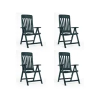 set 4 fauteuil blanes - resol - blanc - polypropylène 580x680x1080mm