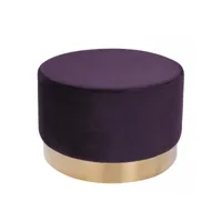 tabouret fait main zace violet 55x55 en bois motif : contemporain