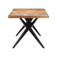 vidaxl table de salle à manger 160x80x76 cm bois d'acacia solide