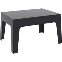 table basse modèle box en polypropylène - lot de 4 - materiel chr pro - gris -  700x500x430mm