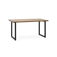 table salle a manger icub strong eco 80x120x75 cm noir effect-vintage icsm-80120730 30ab ng-ev