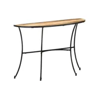 table d'appoint bout de canapé  table basse 110x40x77 cm bois de manguier massif meuble pro frco62021
