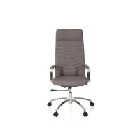 chaise de bureau siège pivotant saranto plus tissu gris foncé hjh office