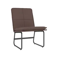 vidaxl chaise longue marron 54x75x76 cm similicuir