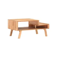 table basse table de salon  bout de canapé 100x50x45 cm bois d'acacia massif meuble pro frco49097