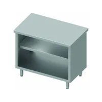 meuble bas cuisine inox ouvert central avec etagère - profondeur 800 - stalgast -  - inox400x800 x800xmm