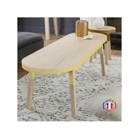 table basse banc 140 cm, 100% frêne massif eg1-002jl