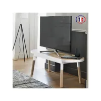 support tv banc 140 cm, 100% frêne massif eg1-008blb