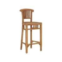 chaise de bar bois de teck solide