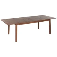 table de jardin extensible en bois d'acacia foncé 180240 x 100 cm cesana 399269