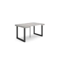 table console extensible console meuble 140 pour 6 personnes pieds bois massif style moderne ciment 177_19