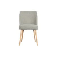 chaise scandinave gris - chaise de salle à manger en tissu bouclé - force force