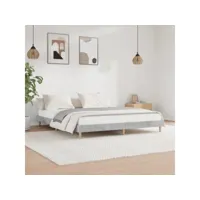 cadre de lit  lit adulte pour chambre à coucher  gris béton 160x200 cm bois d'ingénierie