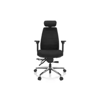 chaise de bureau fauteuil pivotant phoenix pro i tissu noir hjh office