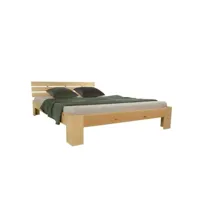 lit double en bois futon 180x200 bois naturel 1839