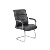 chaise de bureau dmolina, chaises de salle d'attente avec accoudoirs pour le bureau, chaise d'attente ergonomique, 66x59h98 cm, noir 8052773857505