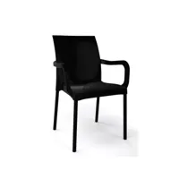 fauteuil polypropylène iris b - noir 10 mp-2107_2156599lc