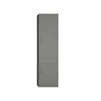 armoire de rangement 2 portes coloris gris graphite mat largeur 50 cm 20100889175