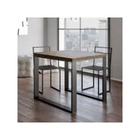 table de cuisine salle à manger extensible 90x90-180cm tecno libra noix itamoby