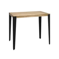 table mange debout lunds 39x110x110cm  noir-vieilli. box furniture ccvl39110108 ng-ev