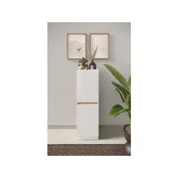 colonne fantasy blanc laqué-chêne cadiz 54 x 170 cm azura-44819