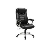 fauteuil de bureau stable bonne longévité hauteur réglable ergonomique noir helloshop26 12_0001399