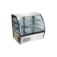 vitrine réfrigérée à poser pour pâtisserie - 100 litres - combisteel - r600a - acier inoxydable 682x450x675mm