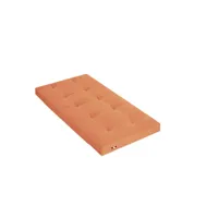 matelas futon orange goyave coeur en latex 90x190