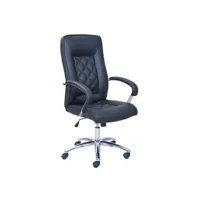 lodovico - fauteuil de bureau simili cuir coloris noir