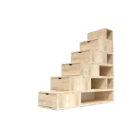 escalier cube de rangement hauteur 150cm  brut esc150-b