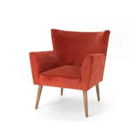 fauteuil léon terracotta - amadeus