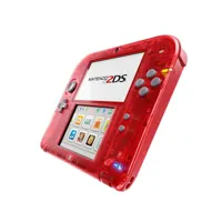 nintendo nintendo 2ds (rouge transparent) - console de jeux-vidéo portable tactile à deux écrans 2204032