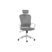 fauteuil de bureau smart velours gris