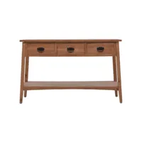 table console - table d'appoint bois de sapin massif 126x40x77,5 cm marron