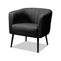 fauteuil moderne en tissu scala gris