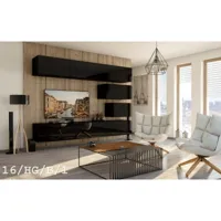 ensemble meuble tv concept 16-16-hg-b-1 noir brillant 249 cm vivadiscount-6924