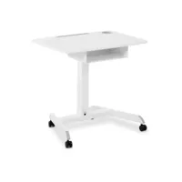table pour ordinateur portable bureau réglable en hauteur table roulante à roulettes 80 x 56 cm inclinaison : 0 - 30° helloshop26 14_0005973